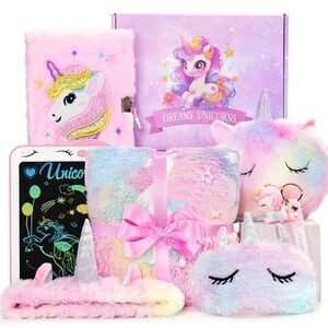 Unicorn Gifts for Girls Kids Accessory Set - Pink and Multicolor